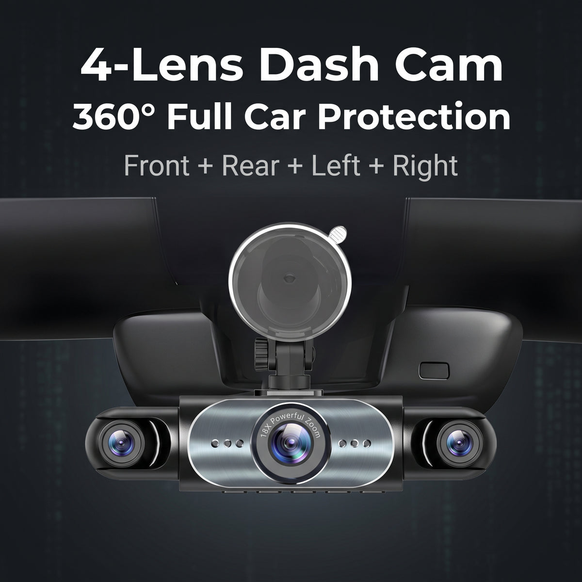 🎁 Wireless connectivity - Suitable for All Vehicles 🔥 Full View Car Dashcam System