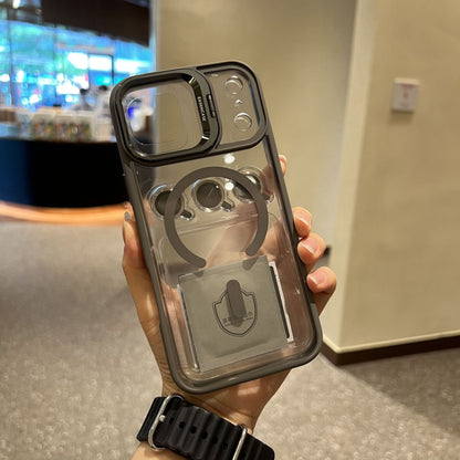 Luxury Magnetic MagSafe Shockproof Case for iPhone 17 Air Pro Max with Lens Bracket