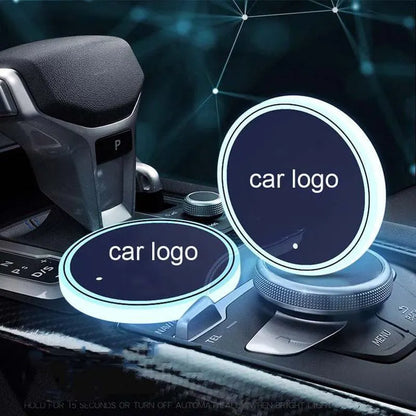 Hot Sale 🎁50% OFF 🎁7 Colors Led Car Logo Cup Lights up Holder