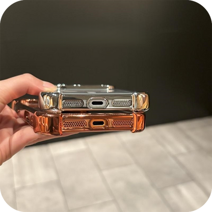 iPhone 17 Corner Airbags Magnetic Shockproof Ice-Clear Case