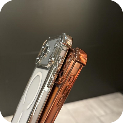 iPhone 17 Corner Airbags Magnetic Shockproof Ice-Clear Case