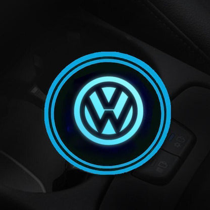 Hot Sale 🎁50% OFF 🎁7 Colors Led Car Logo Cup Lights up Holder