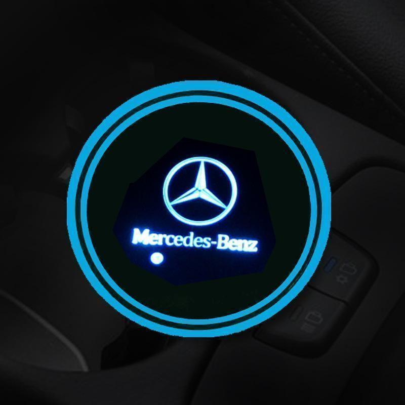 Hot Sale 🎁50% OFF 🎁7 Colors Led Car Logo Cup Lights up Holder