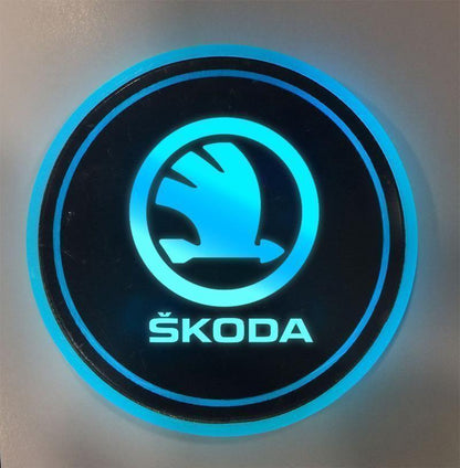 Hot Sale 🎁50% OFF 🎁7 Colors Led Car Logo Cup Lights up Holder