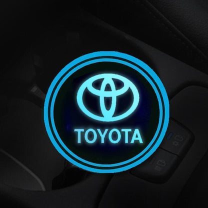 Hot Sale 🎁50% OFF 🎁7 Colors Led Car Logo Cup Lights up Holder