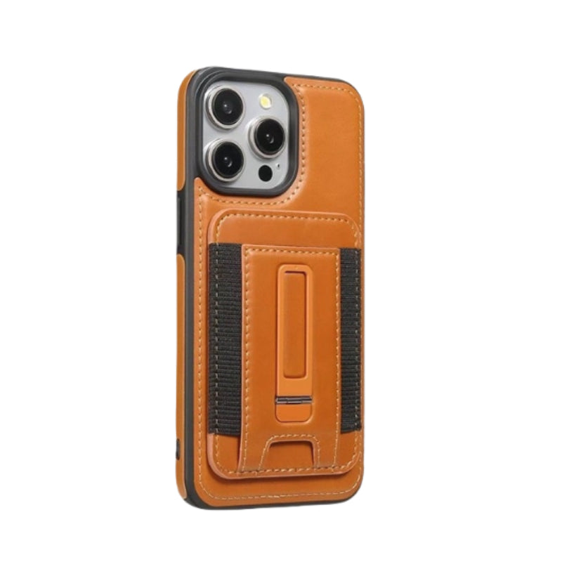 Leather Magnetic Card Holder Phone Case