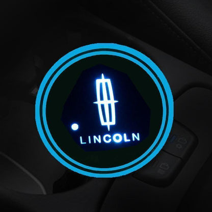 Hot Sale 🎁50% OFF 🎁7 Colors Led Car Logo Cup Lights up Holder