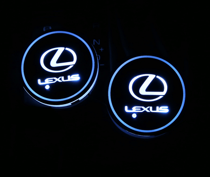 Hot Sale 🎁50% OFF 🎁7 Colors Led Car Logo Cup Lights up Holder