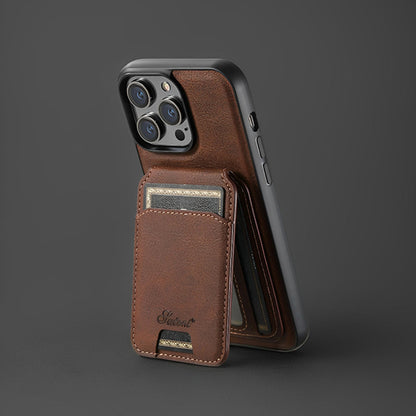 ChubbyArmor LuxeFlip - 2-in-1 Magnetic Leather Case with Detachable Wallet - Magsafe Compatible Flip Stand