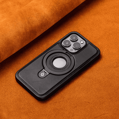 Classic Leather Magnetic iPhone Case with Stand