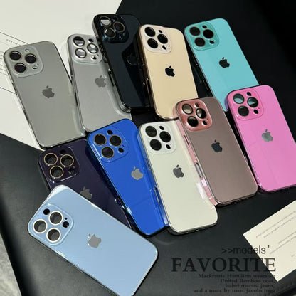 Light Luxury Tempered Glass for iPhone Case