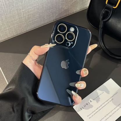 Light Luxury Tempered Glass for iPhone Case