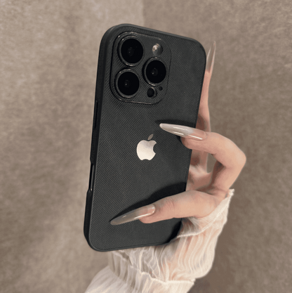 Electroplated Denim Pattern iPhone Case