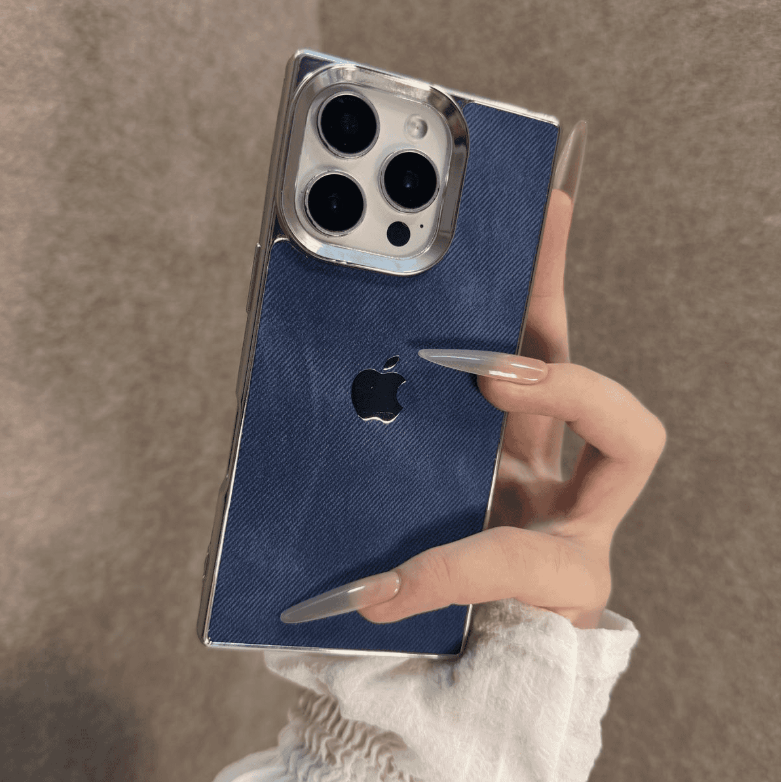 Electroplating Glitter Square Phone Case Suitable for iPhone Series