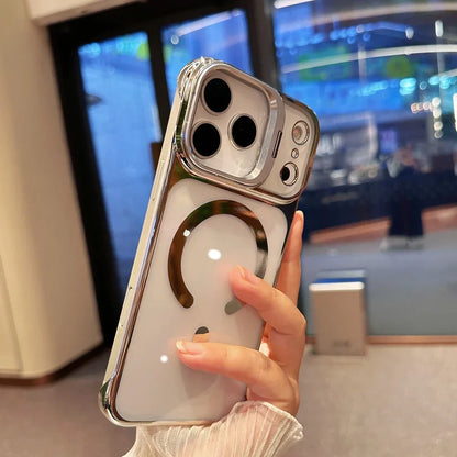 Luxury Plating Broderless Ultra Thin Magsafe Case for iPhone 17 16 15 14