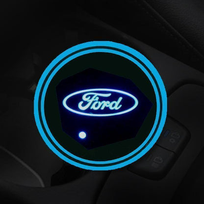 Hot Sale 🎁50% OFF 🎁7 Colors Led Car Logo Cup Lights up Holder