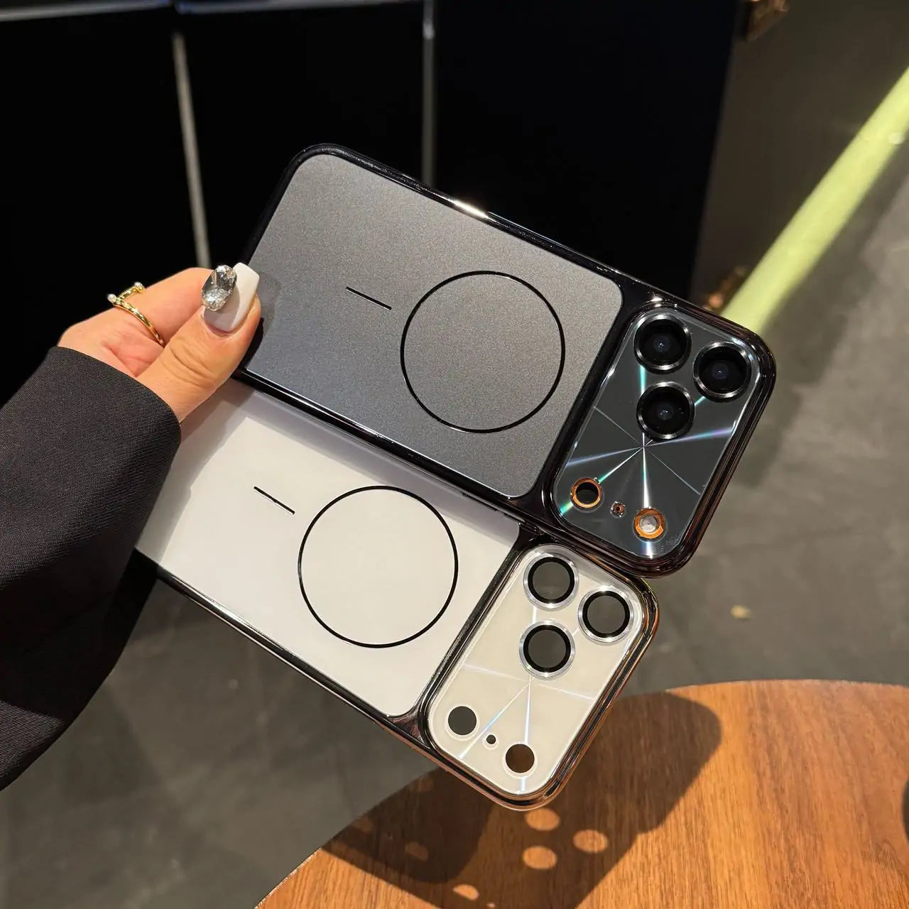 Dual-Tone Laser CD Patten MagSafe iPhone Case