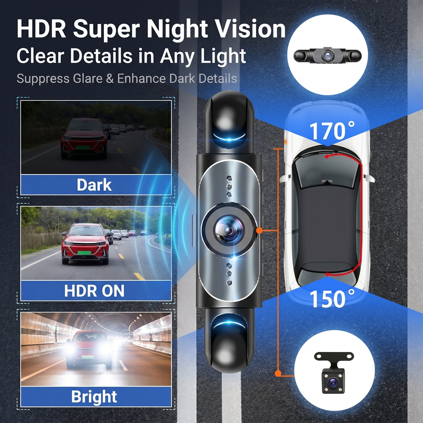 🎁LAST DAY 49% OFF🔥Full View Car Dashcam System