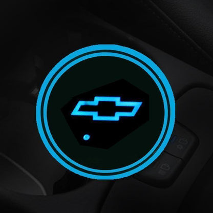 Hot Sale 🎁50% OFF 🎁7 Colors Led Car Logo Cup Lights up Holder