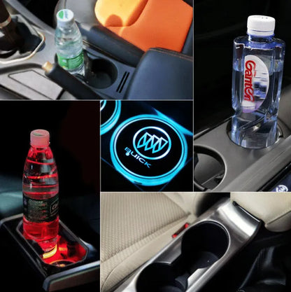 Hot Sale 🎁50% OFF 🎁7 Colors Led Car Logo Cup Lights up Holder